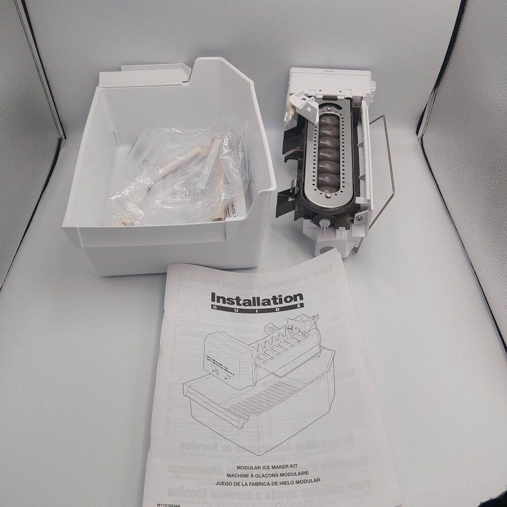 Whirlpool Amana Kenmore Refrigerator Ice Maker Kit Part W11729596. INCOMPLETE